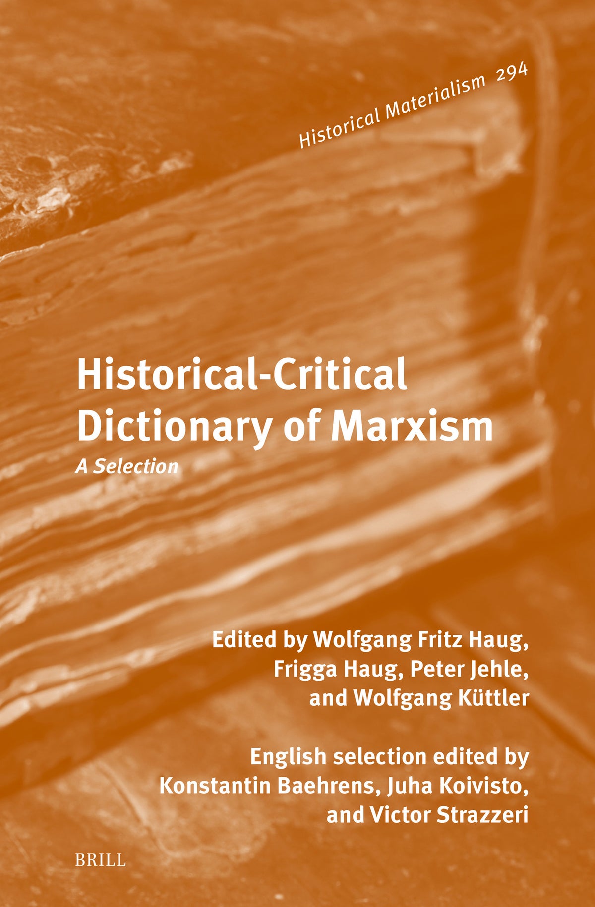 Cover image for Historical-Critical Dictionary of Marxism ISBN 9789004515680
