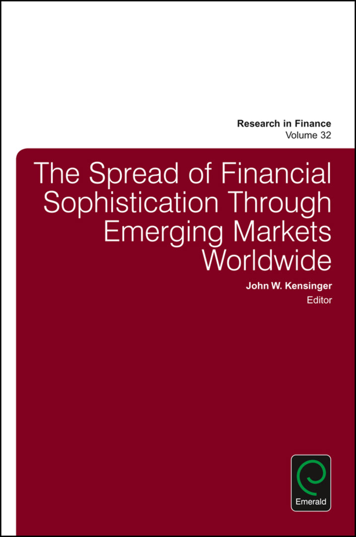 Cover image for The Spread of Financial Sophistication Through Emerging Markets Worldwide ISBN 9781786351562