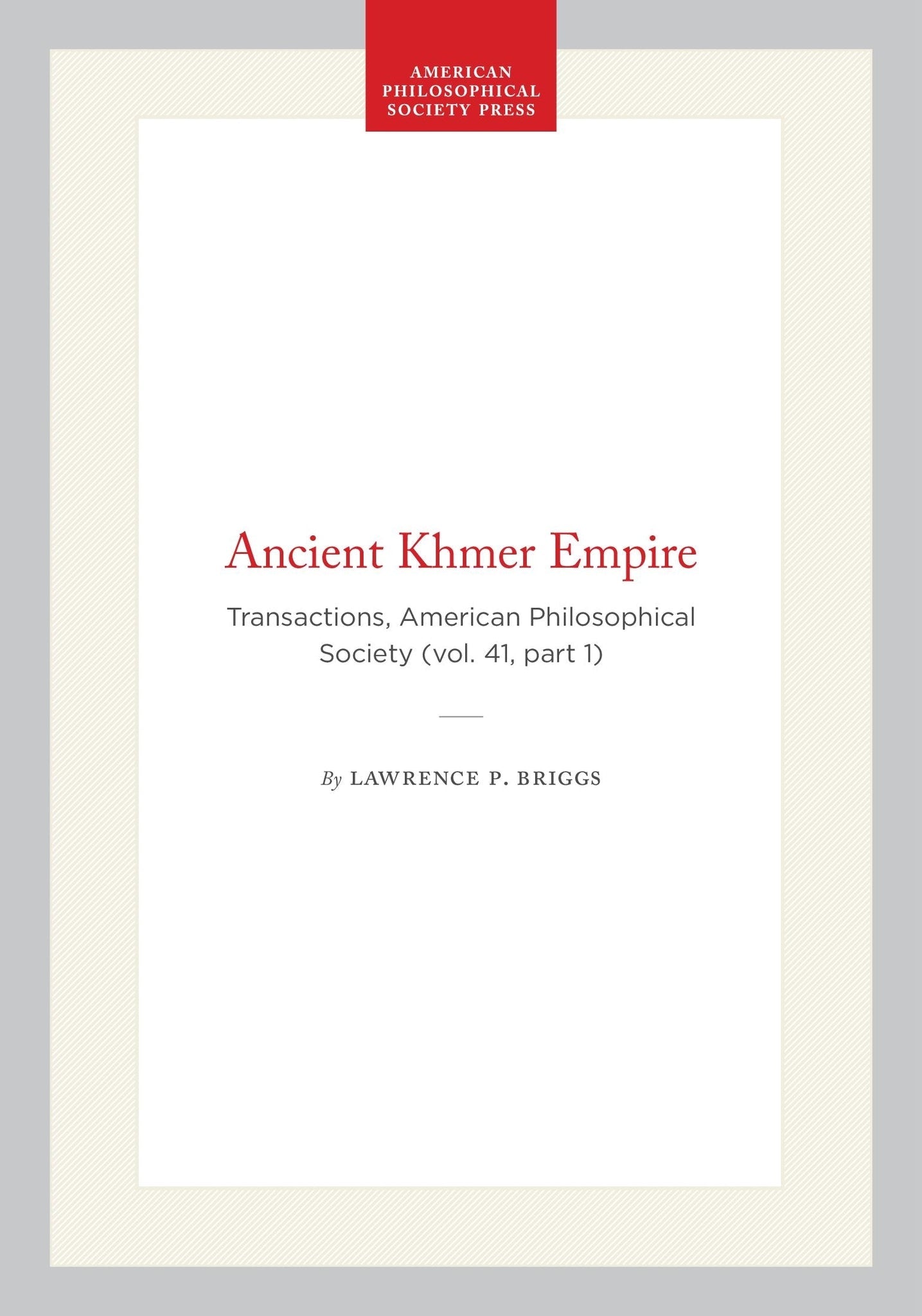 Cover image for Ancient Khmer Empire ISBN 9798893980158