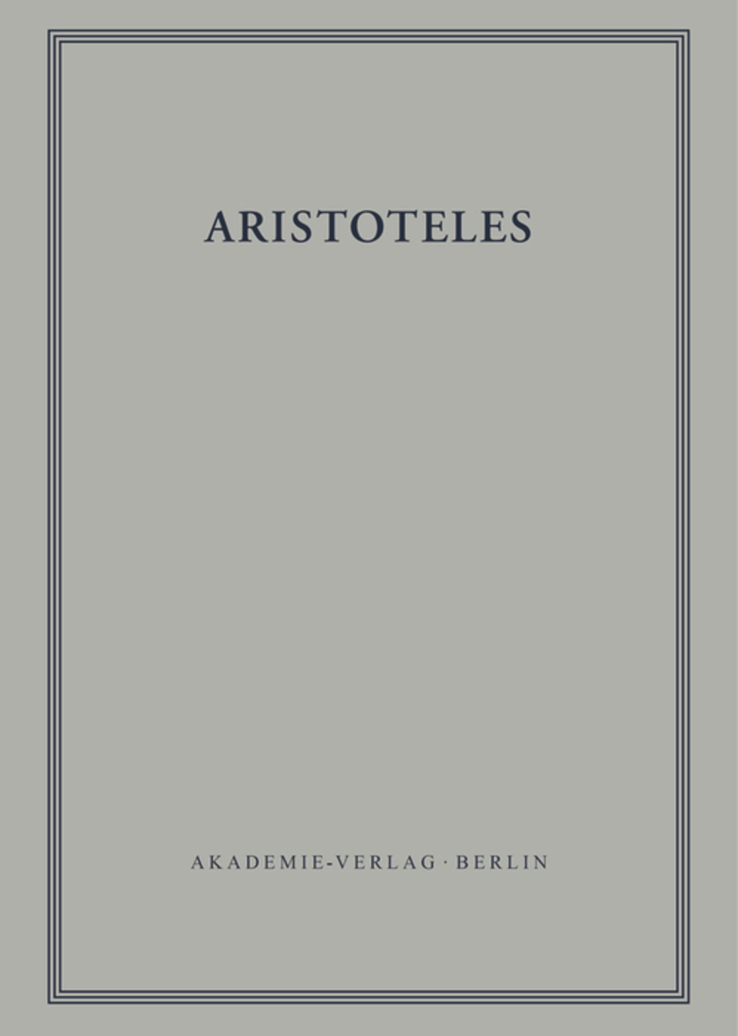 Zoologische Schriften II