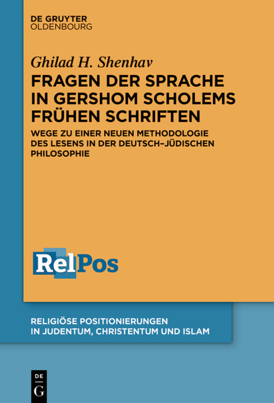 Fragen der Sprache in Gershom Scholems frühen Schriften