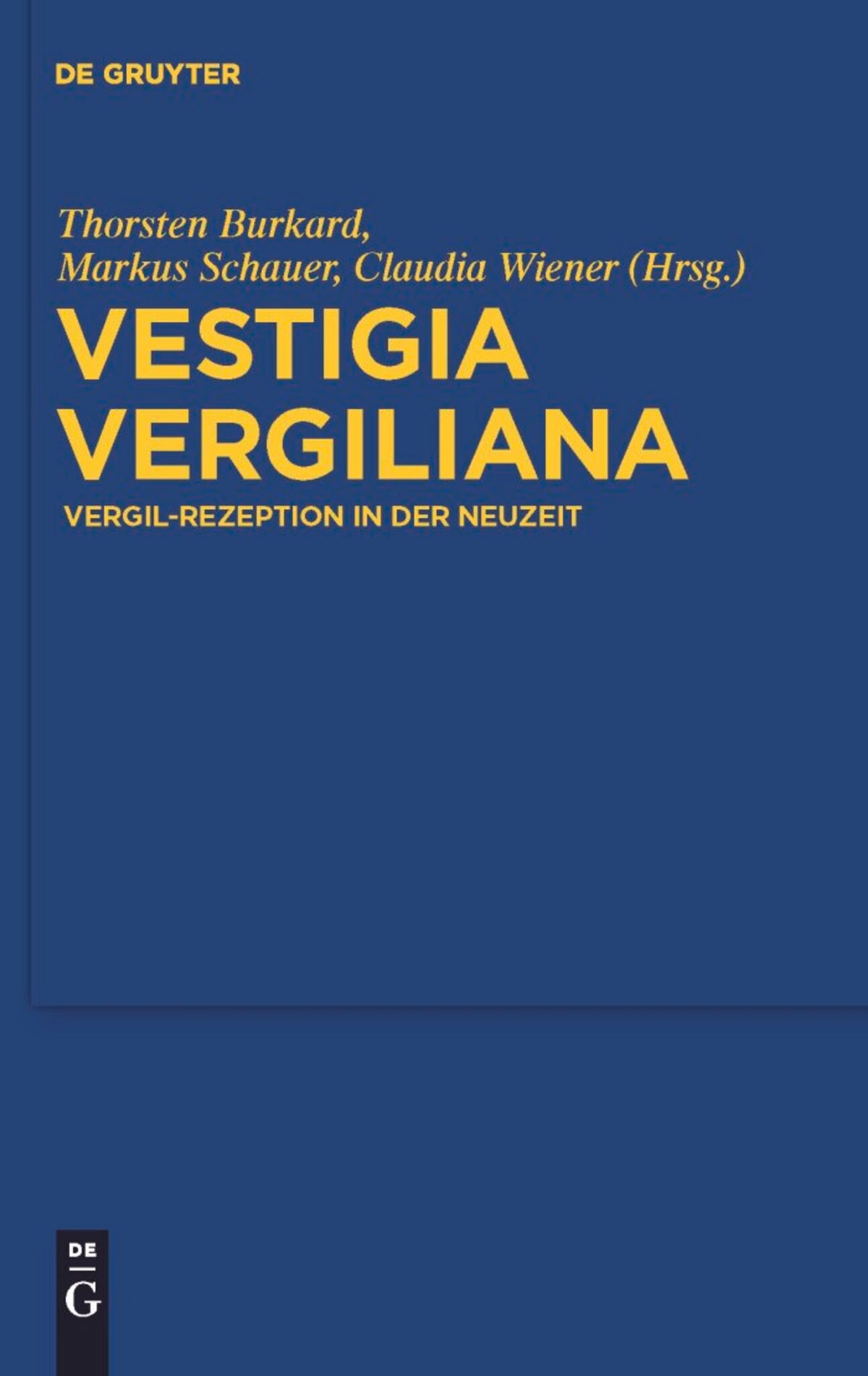 Cover image for Vestigia Vergiliana ISBN 9783110247206