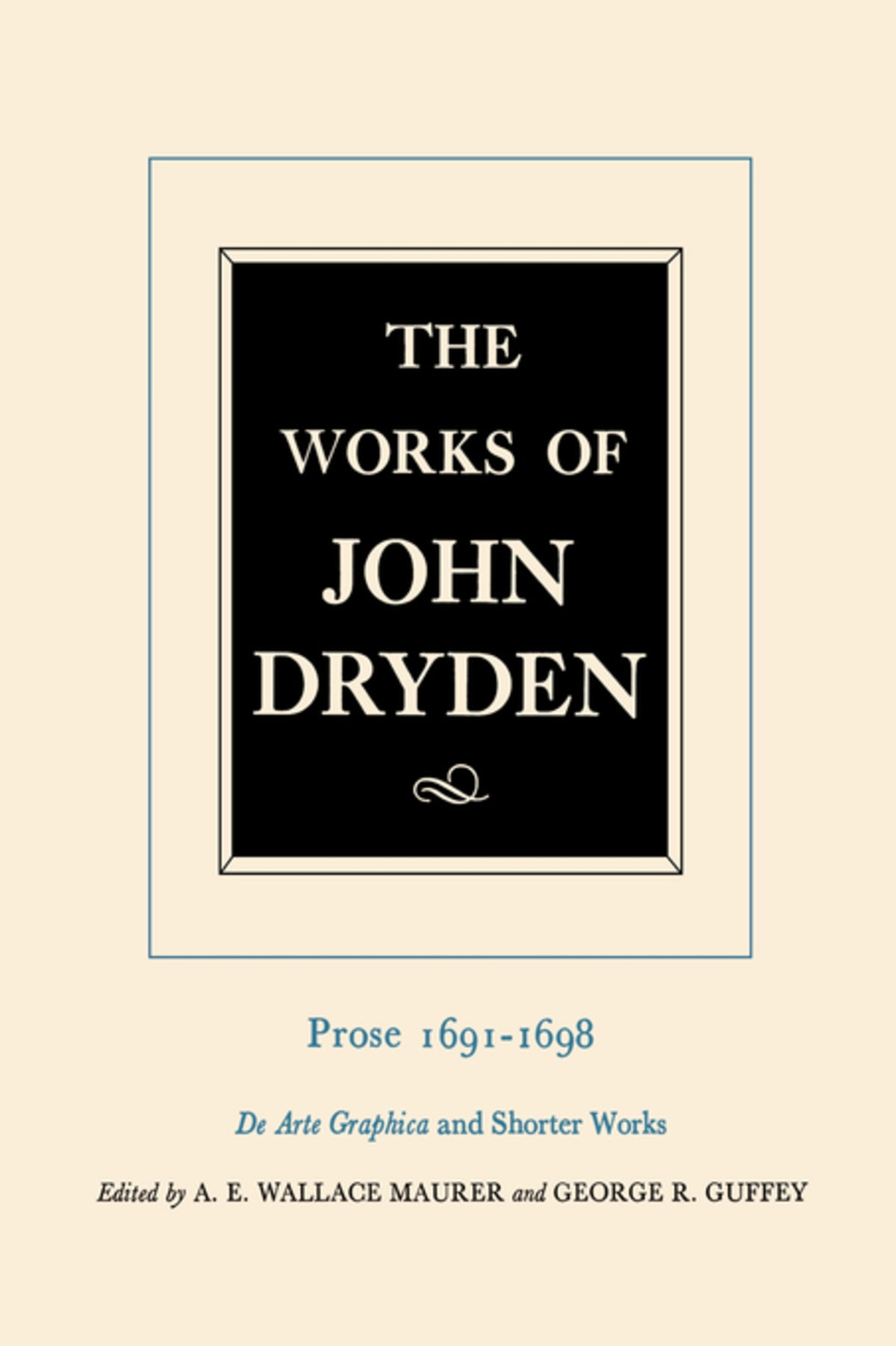 Cover image for The Works of John Dryden, Volume XX ISBN 9780520021334
