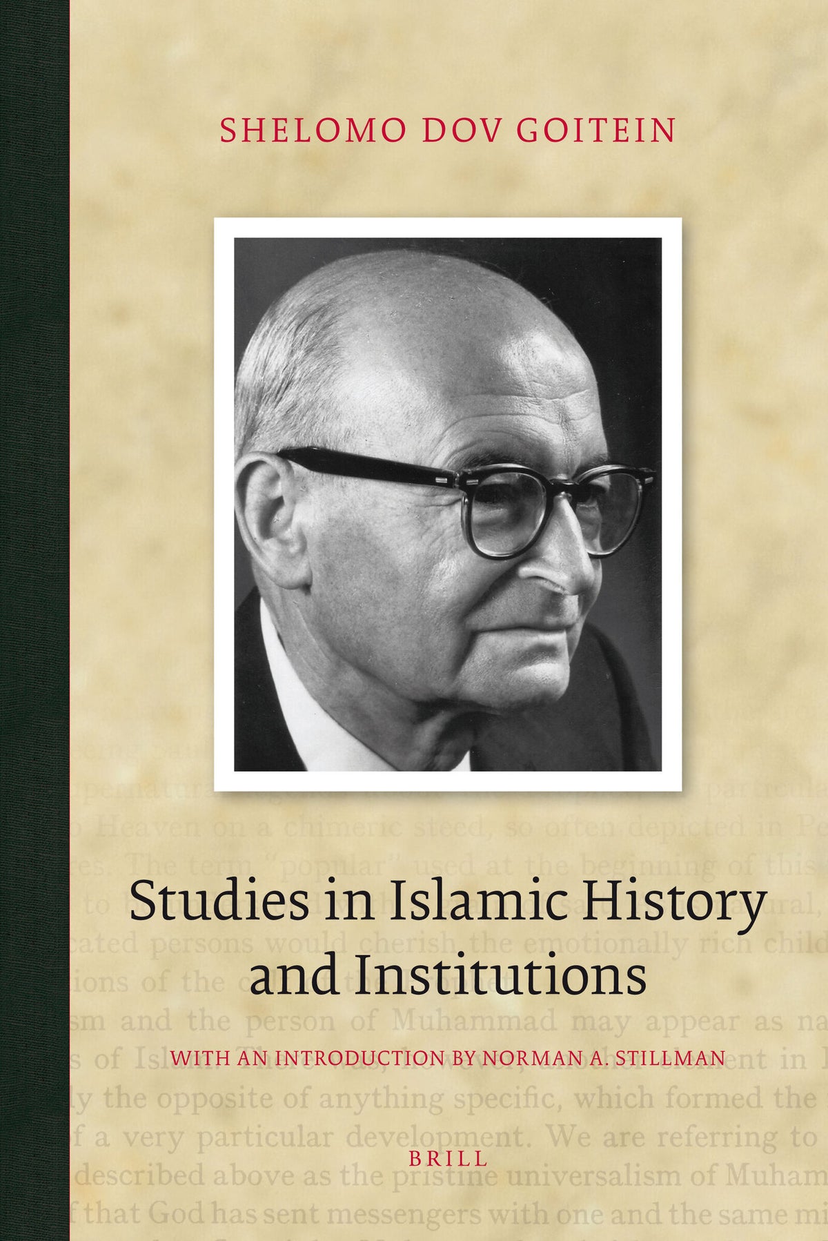 Cover image for Studies in Islamic History and Institutions ISBN 9789004179318
