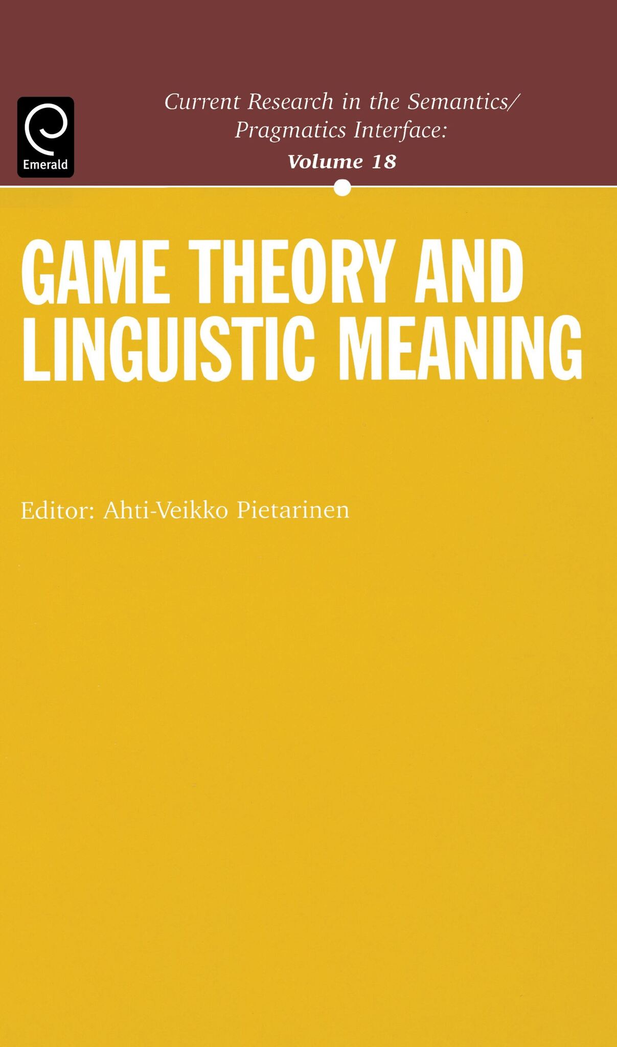 Cover image for Game Theory and Linguistic Meaning ISBN 9780080447155
