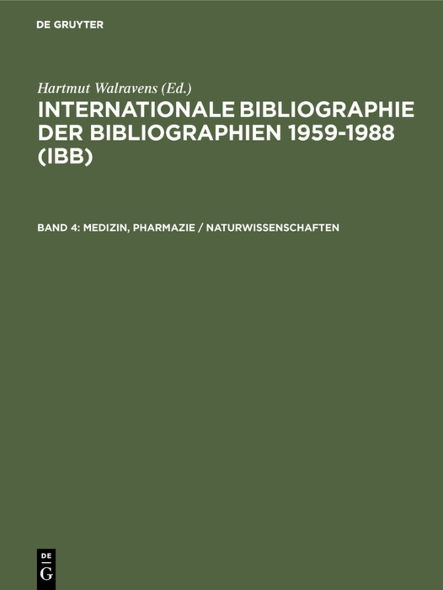 Medizin, Pharmazie / Naturwissenschaften