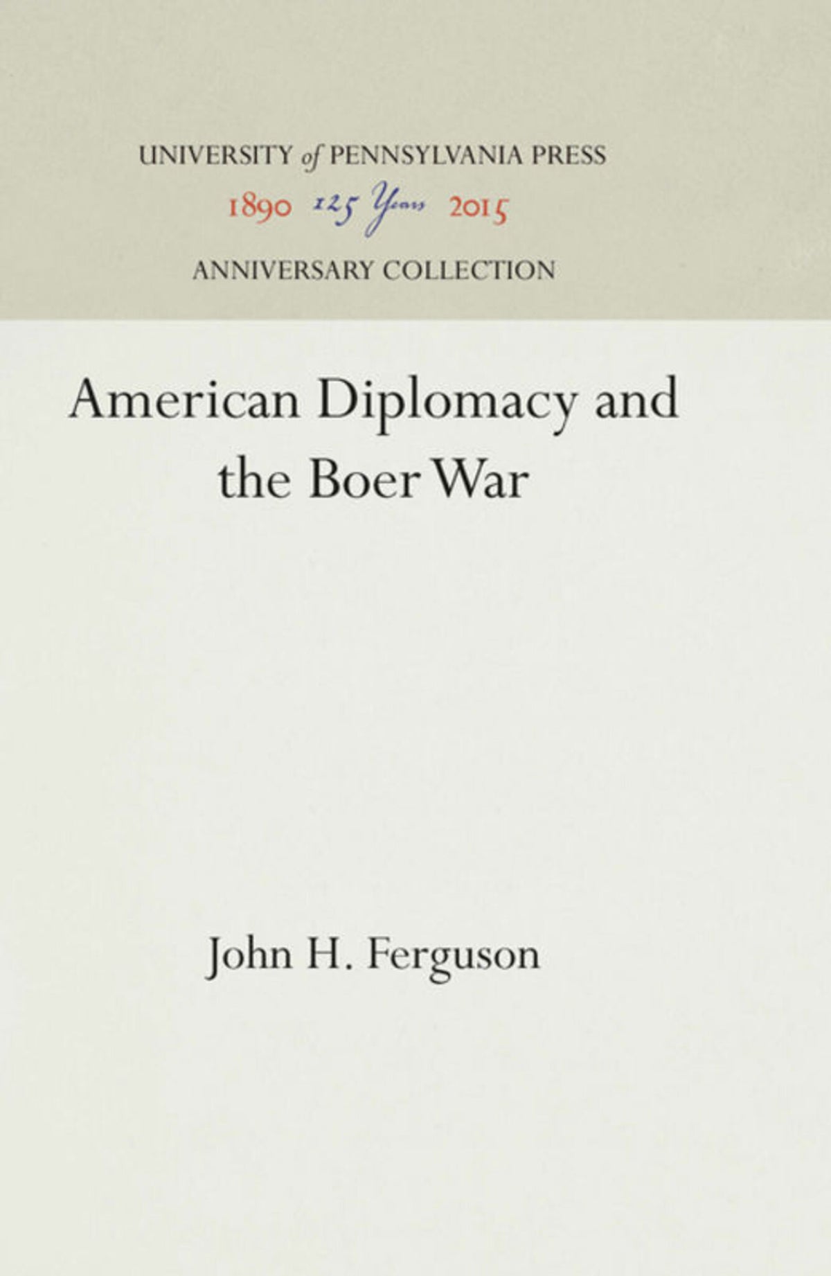 Cover image for American Diplomacy and the Boer War ISBN 9781512815825