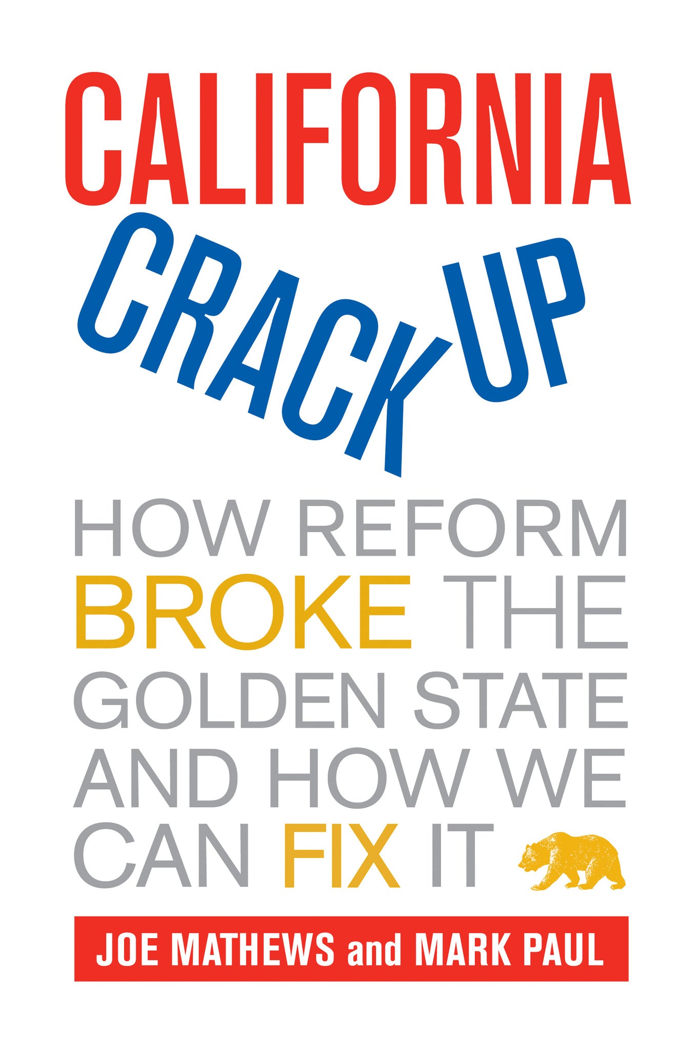 Cover image for California Crackup ISBN 9780520947085