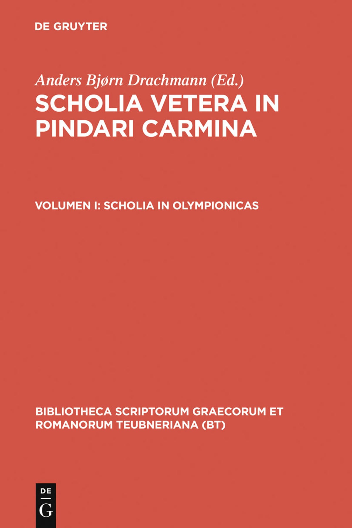 Cover image for Scholia in Olympionicas ISBN 9783598715976