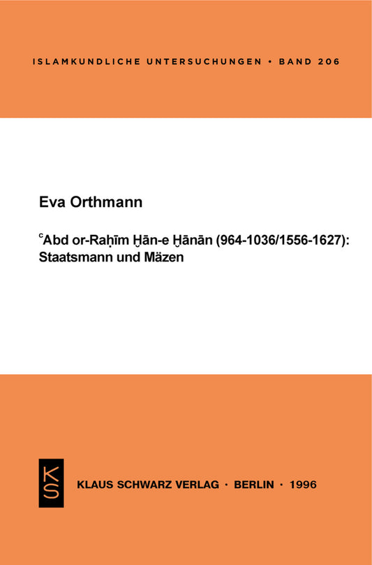 Abd or-Rahim Han-e Hanan (964-1036 / 1556-1627): Staatsmann und Mäzen.