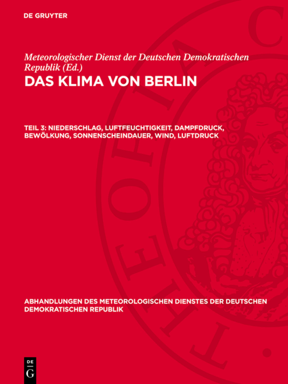 Niederschlag, Luftfeuchtigkeit, Dampfdruck, Bewölkung, Sonnenscheindauer, Wind, Luftdruck