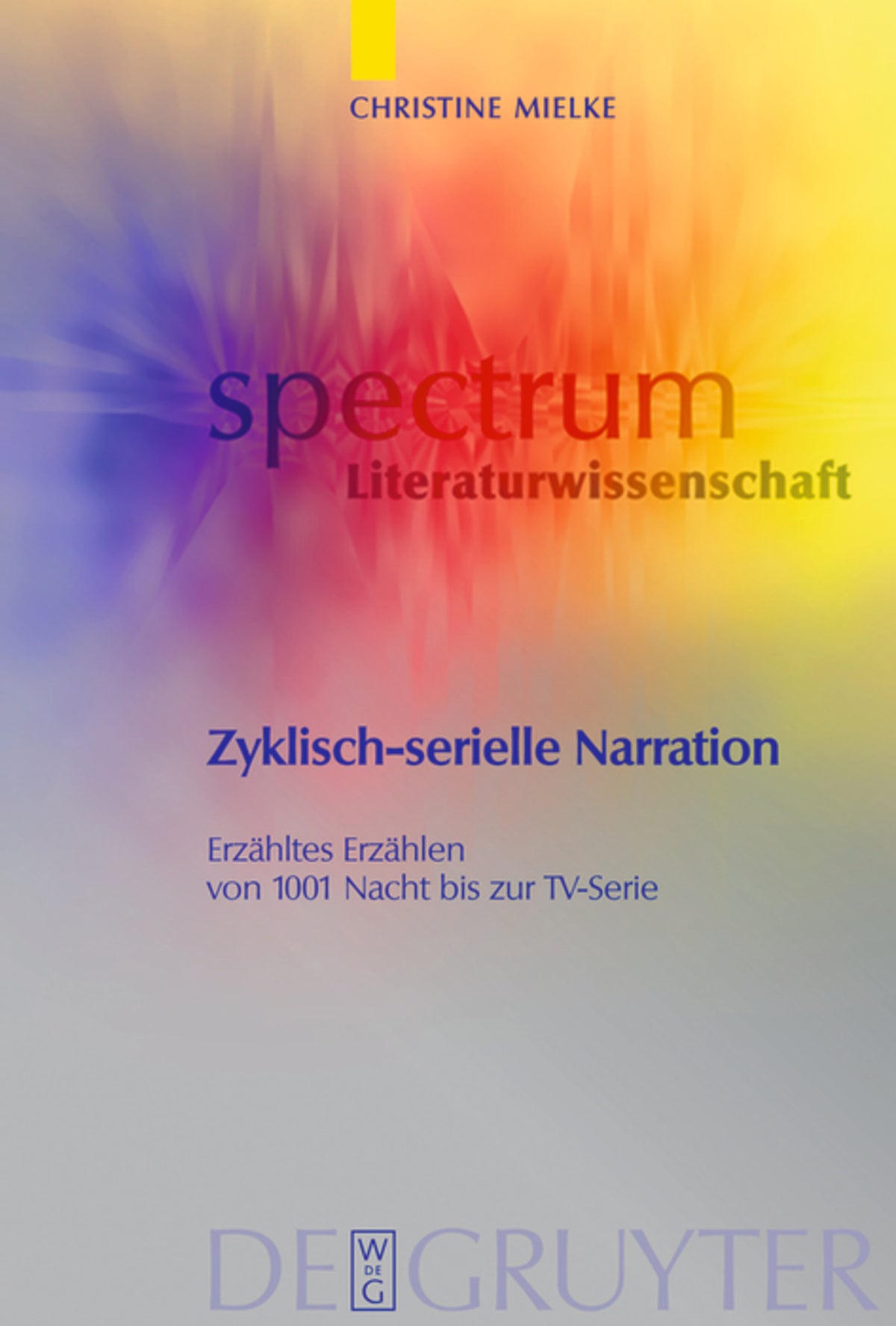 Cover image for Zyklisch-serielle Narration ISBN 9783110186307