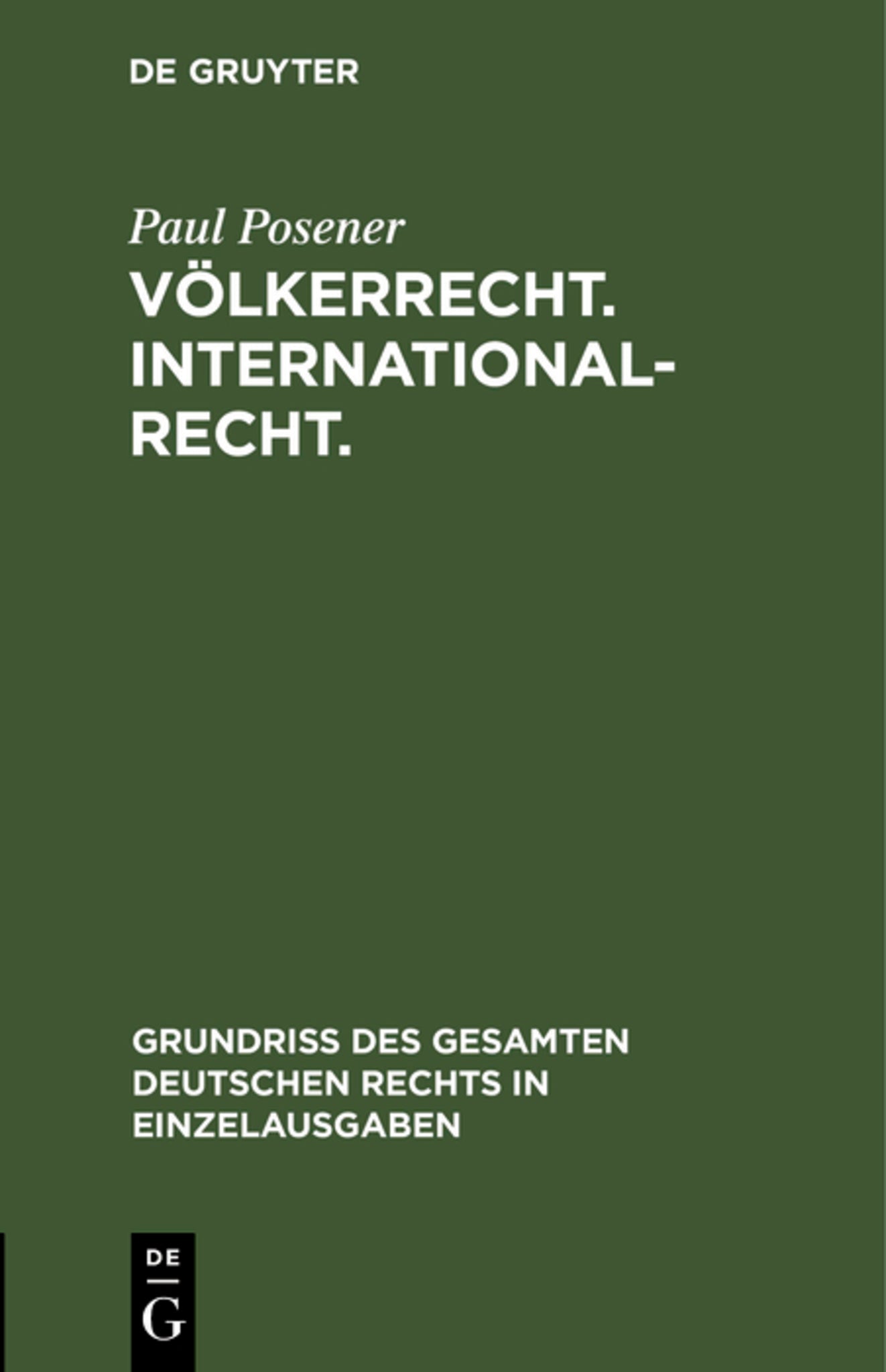 Völkerrecht. Internationalrecht.