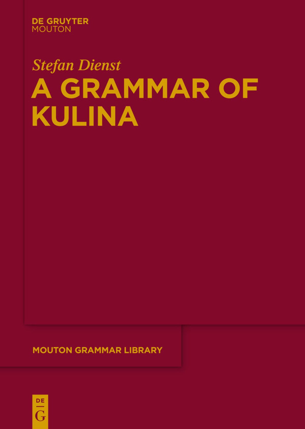 Cover image for A Grammar of Kulina ISBN 9783110339680