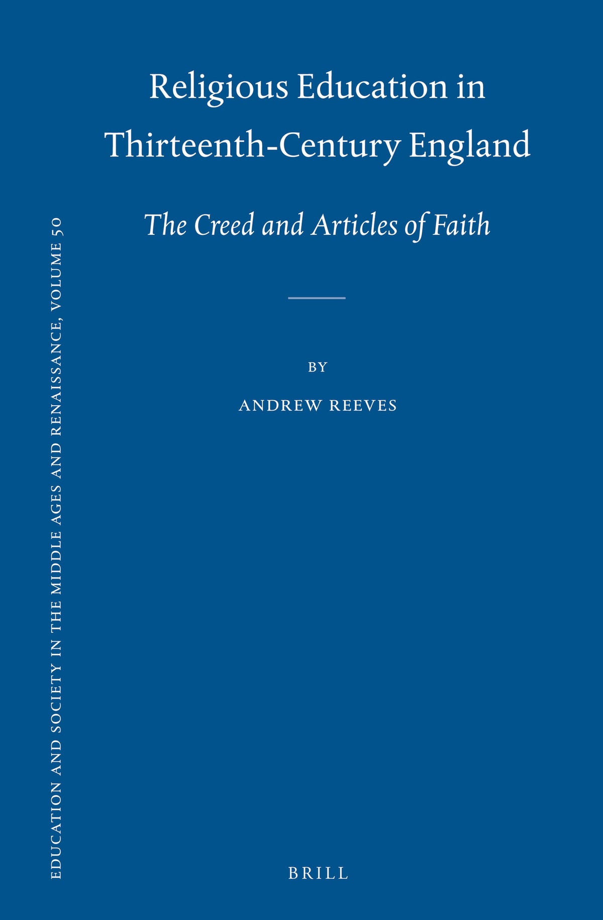 Cover image for Religious Education in Thirteenth-Century England ISBN 9789004294431