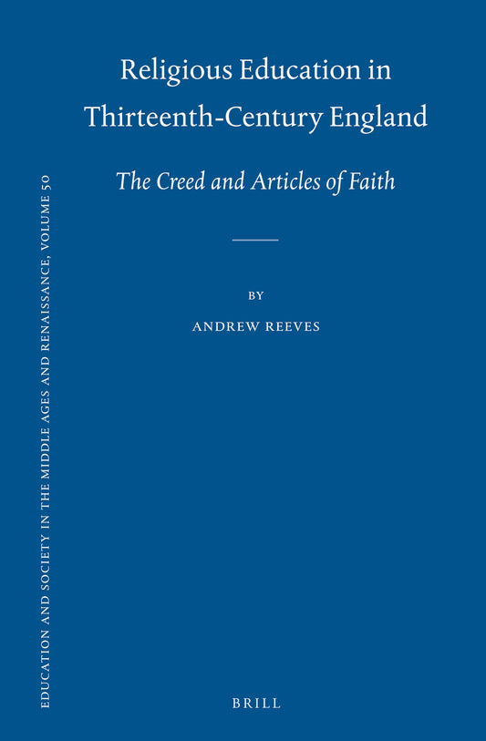 Religious Education in Thirteenth-Century England