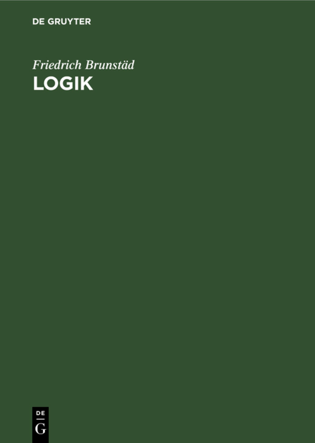 Cover image for Logik ISBN 9783486768503