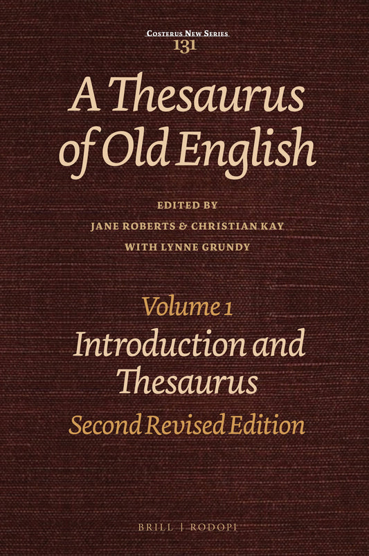 A Thesaurus of Old English, Volume 1