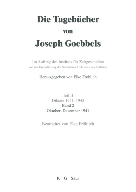 Oktober - Dezember 1941