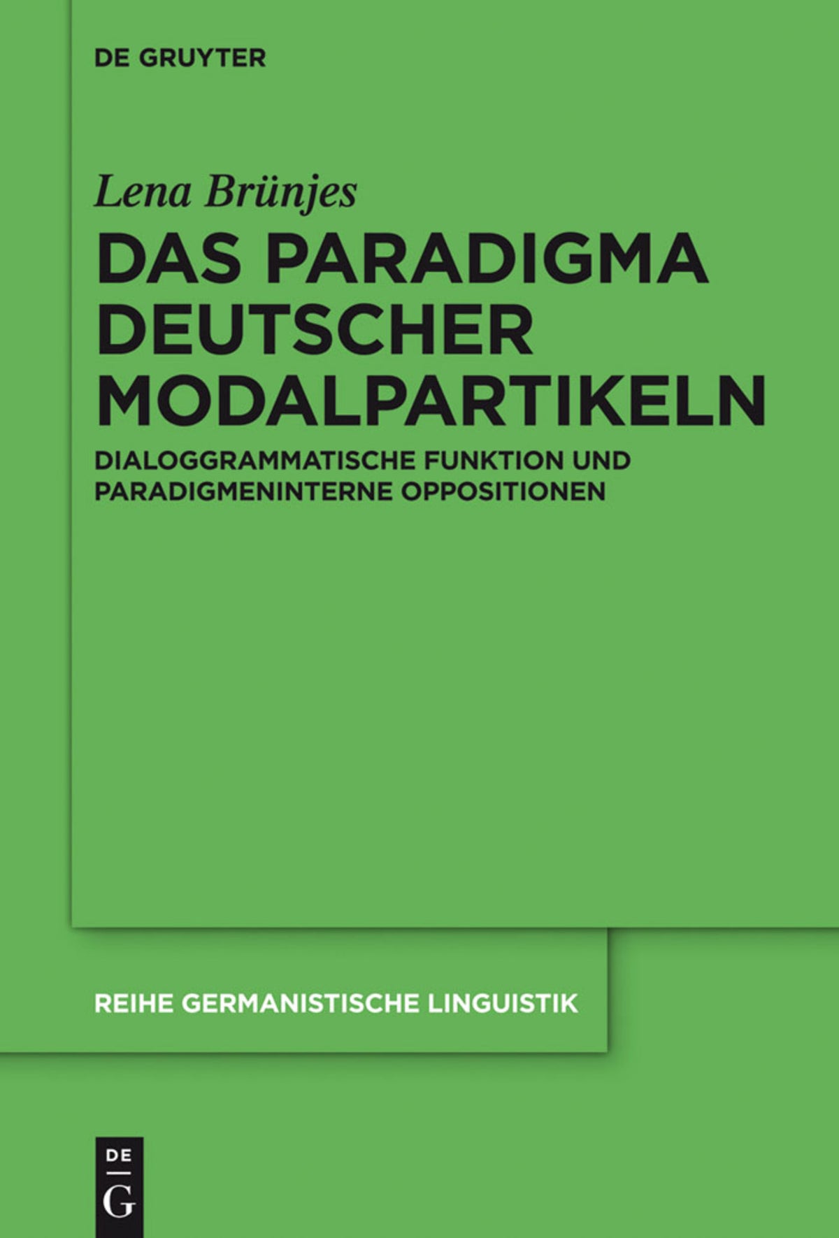 Cover image for Das Paradigma deutscher Modalpartikeln ISBN 9783110375299