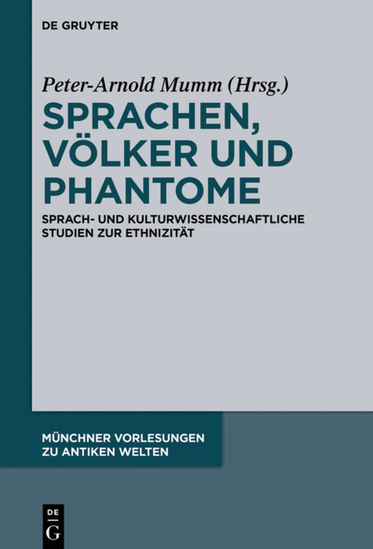 Cover image for Sprachen, Völker und Phantome ISBN 9783110601251