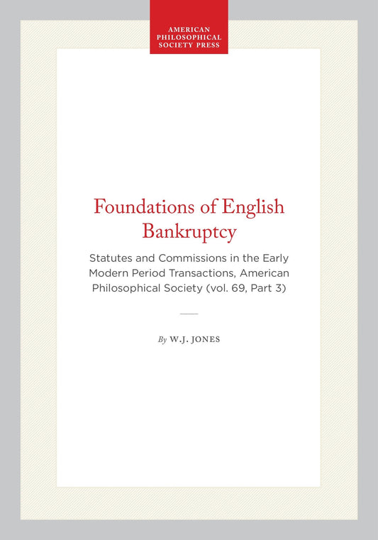Foundations of English Bankruptcy