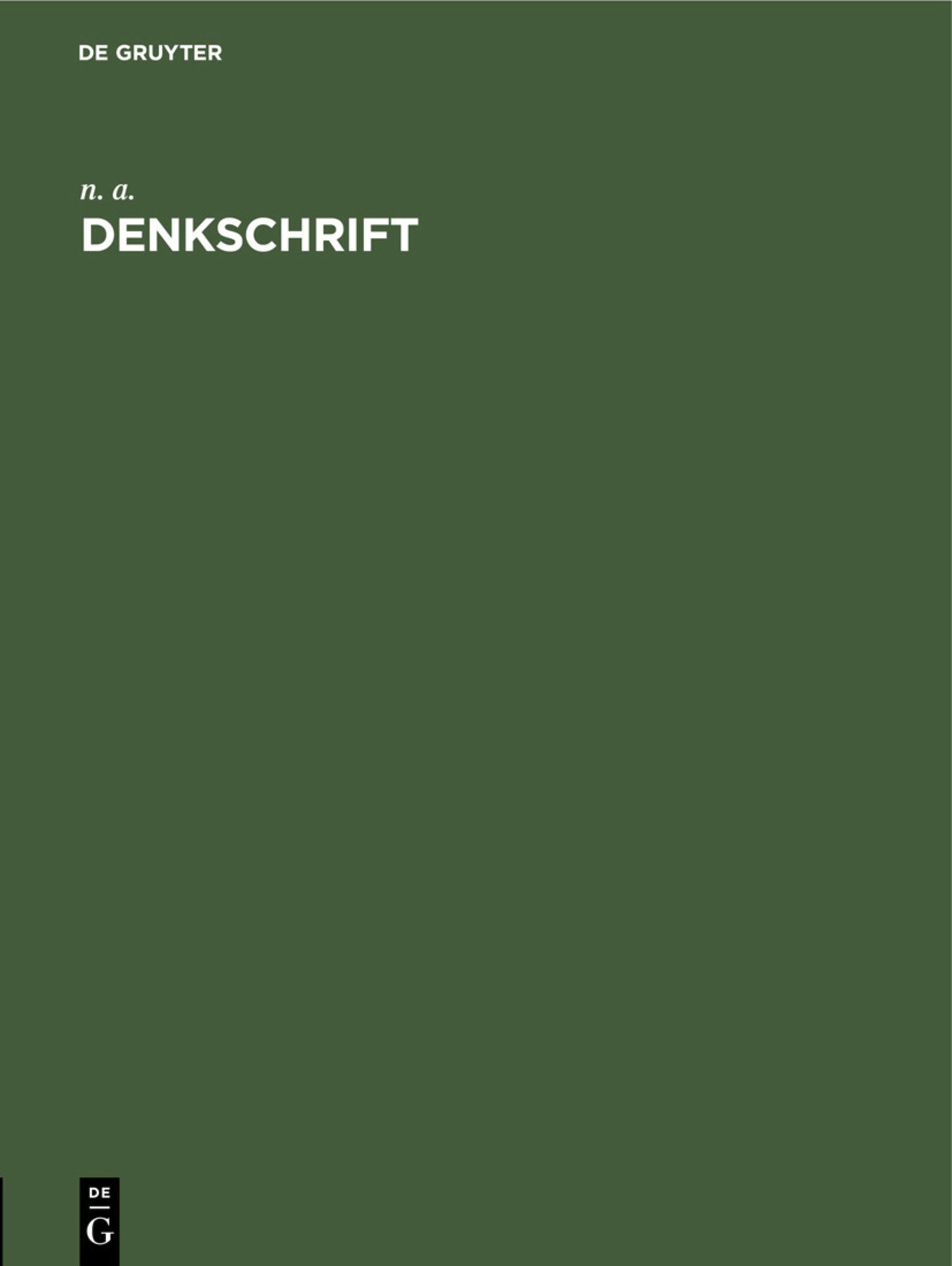 Denkschrift