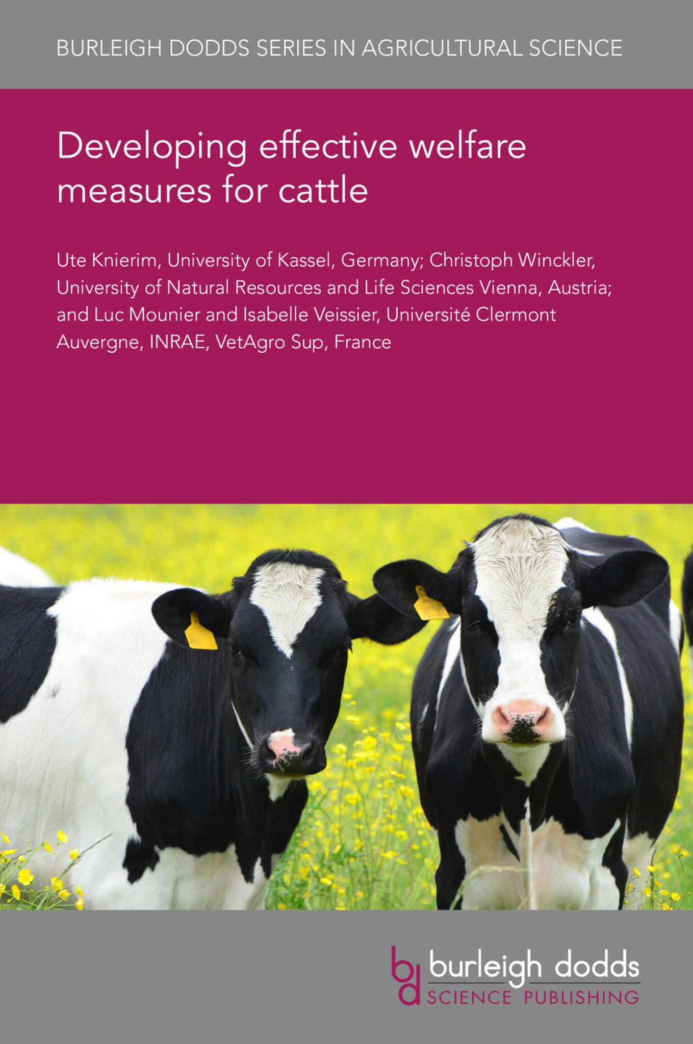 Cover image for Developing effective welfare measures for cattle ISBN 9781801460910