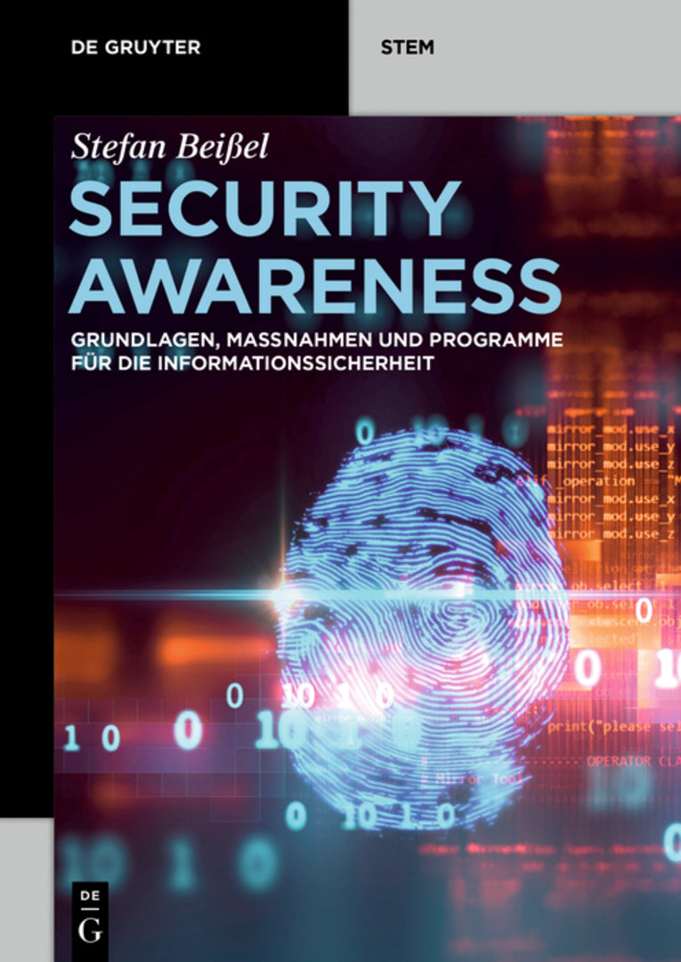 Cover image for Security Awareness ISBN 9783110668254
