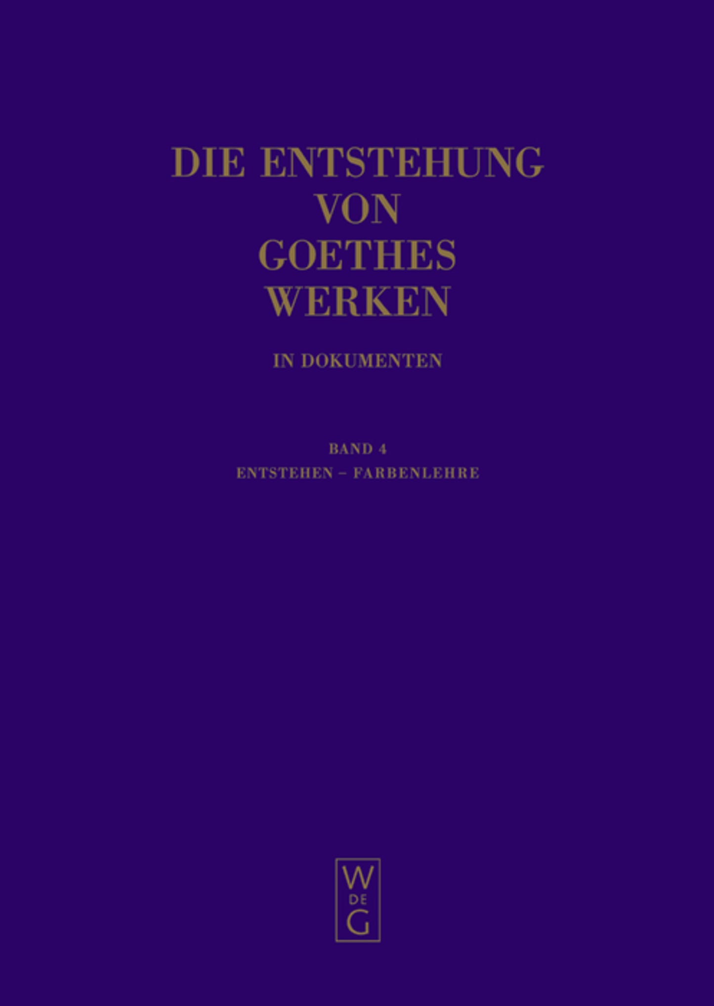 Entstehen - Farbenlehre