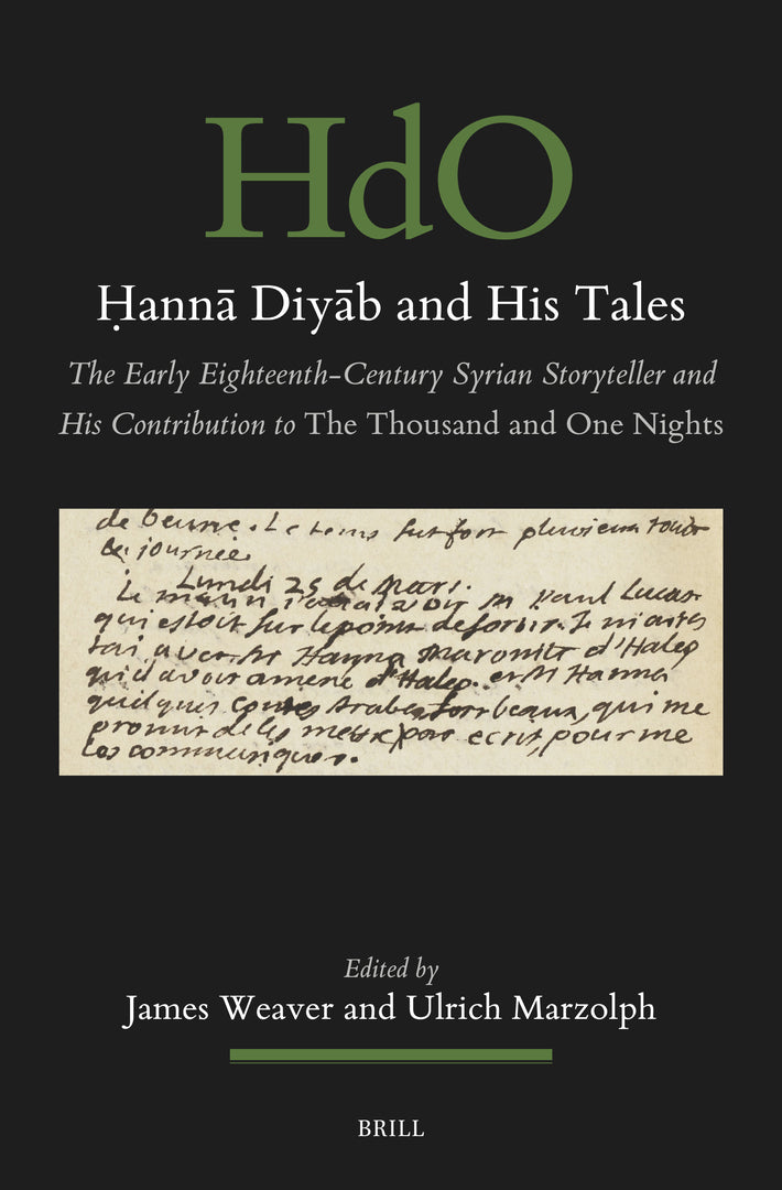 Cover image for Ḥannā Diyāb and His Tales ISBN 9789004751903