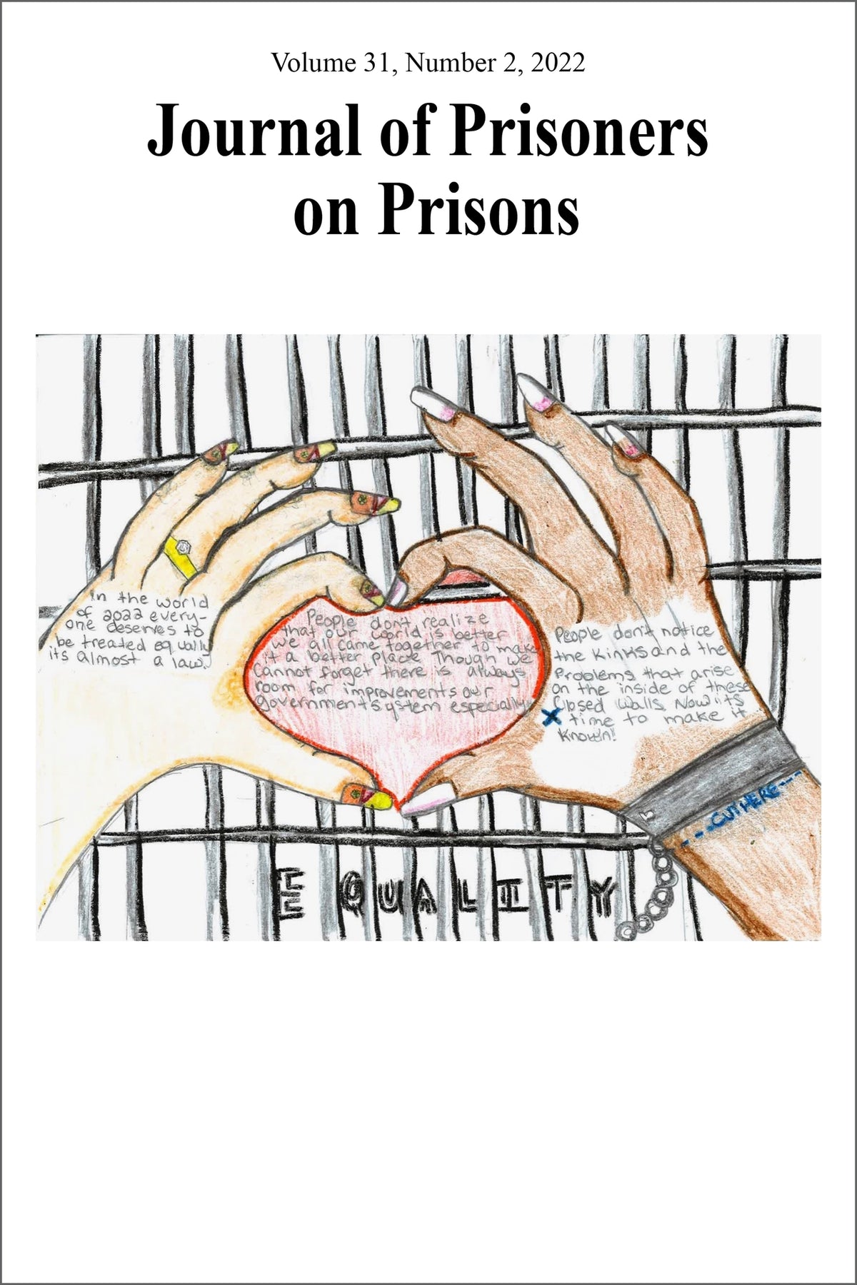 Cover image for Journal of Prisoners on Prisons, V31 #2 ISBN 9782760337435