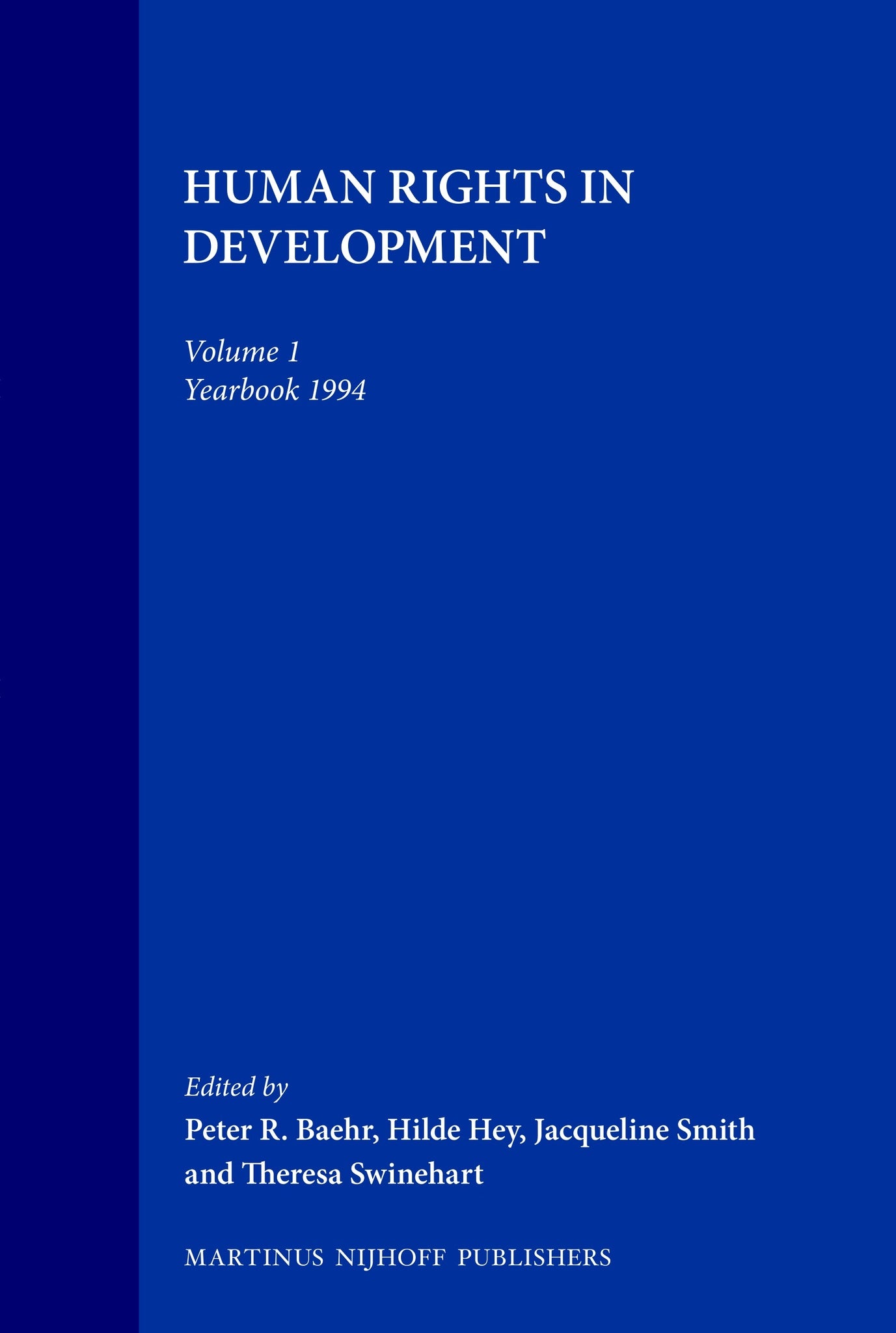 Human Rights in Developing Countries, Yearbook 1994