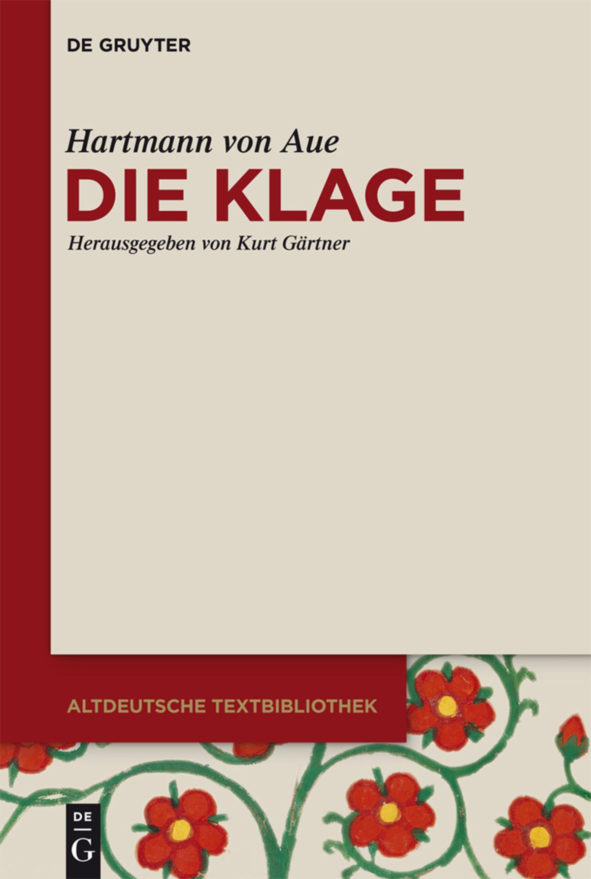 Cover image for Die Klage ISBN 9783110404302