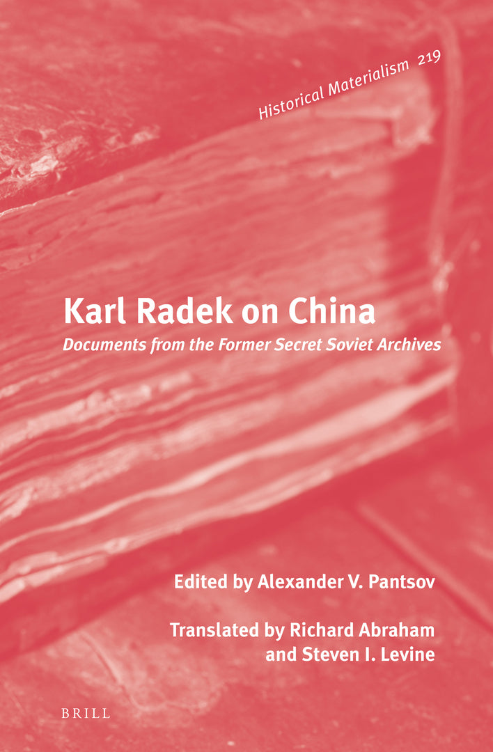 Cover image for Karl Radek on China ISBN 9789004232693