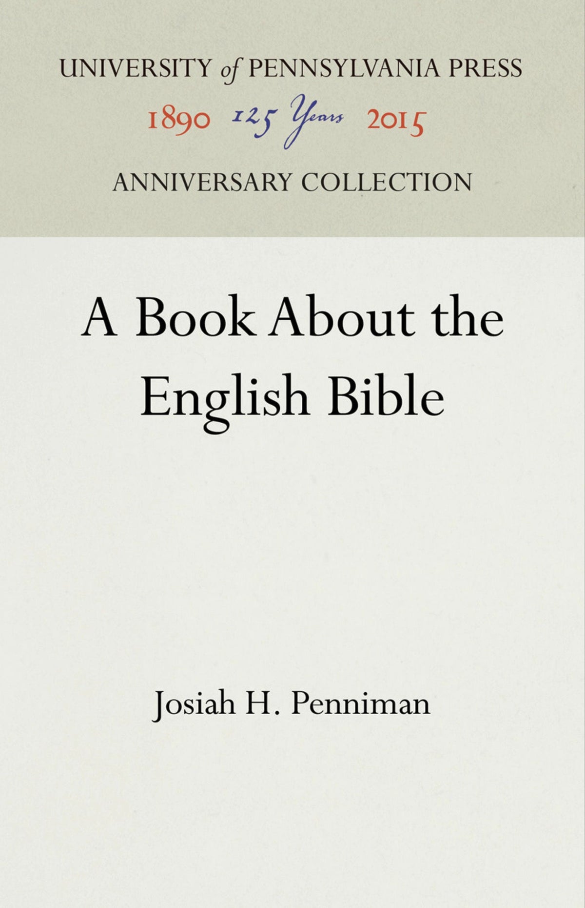 Cover image for A Book About the English Bible ISBN 9781512821079