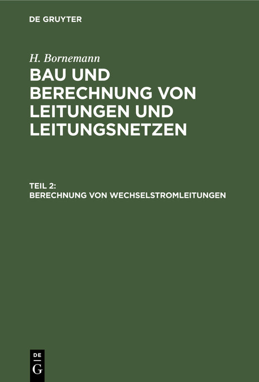 Berechnung von Wechselstromleitungen