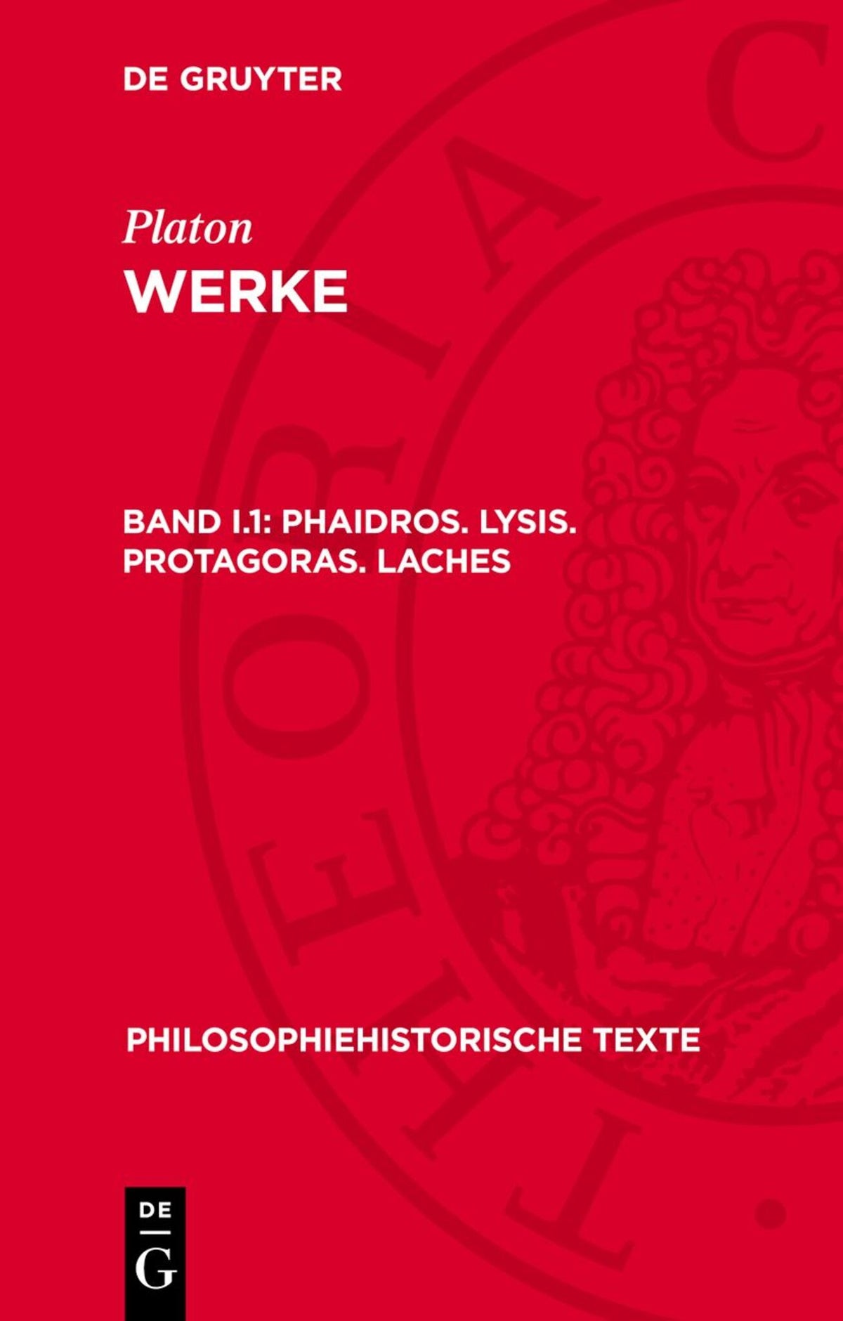 Cover image for Phaidros. Lysis. Protagoras. Laches ISBN 9783112714669