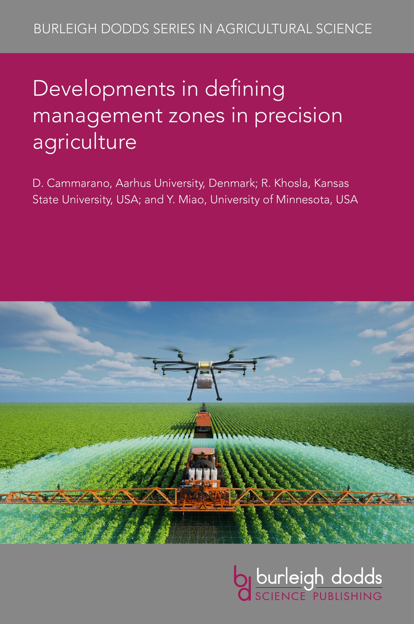 Cover image for Developments in defining management zones in precision agriculture ISBN 9781835455326