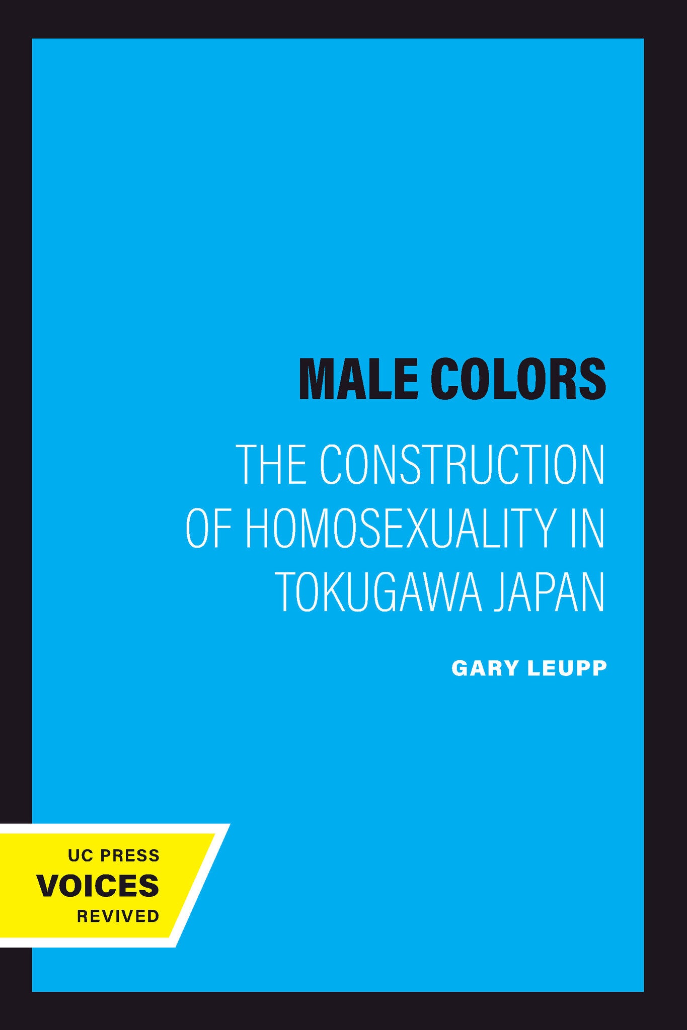 Cover image for Male Colors ISBN 9780520209008