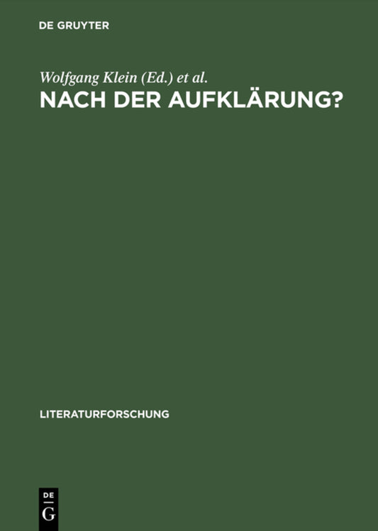 Nach der Aufklärung?