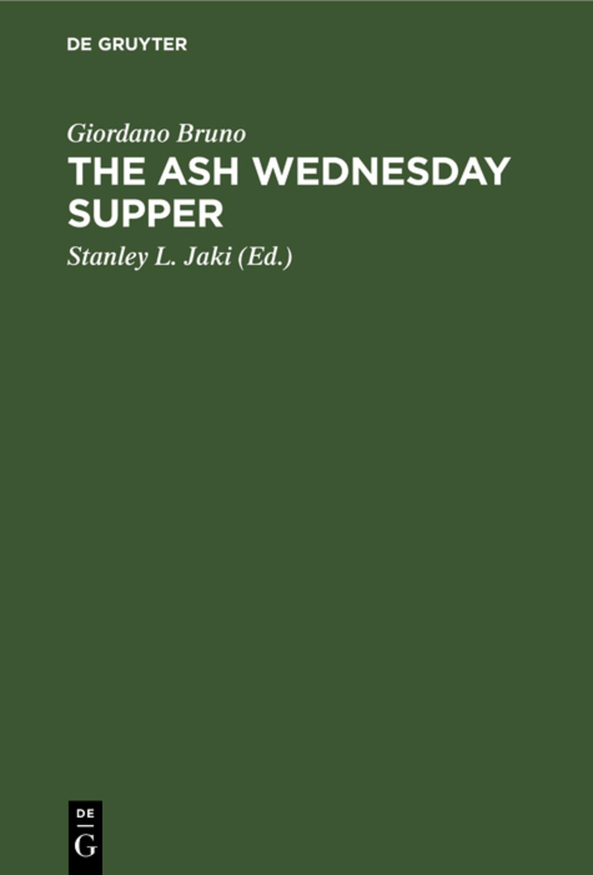 Cover image for The Ash Wednesday Supper ISBN 9783112414958
