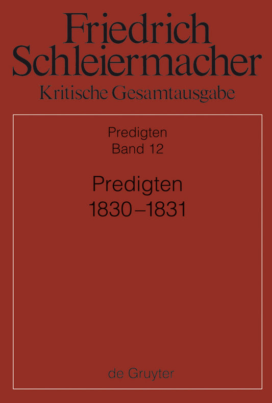 Predigten 1830-1831