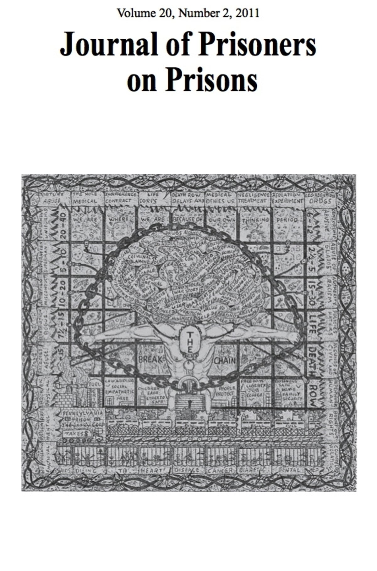 Cover image for Journal of Prisoners on Prisons V20 #2 ISBN 9780776609393