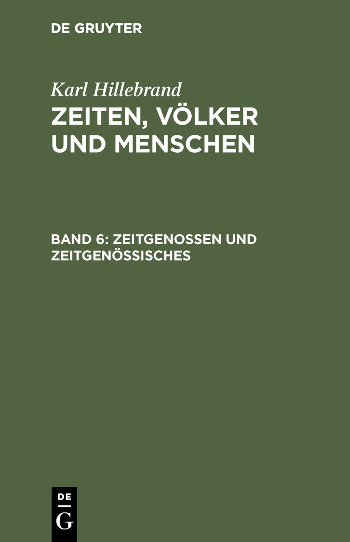 Cover image for Zeitgenossen und Zeitgenössisches ISBN 9783111211190