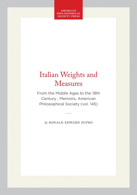 Italian Weights and Measures