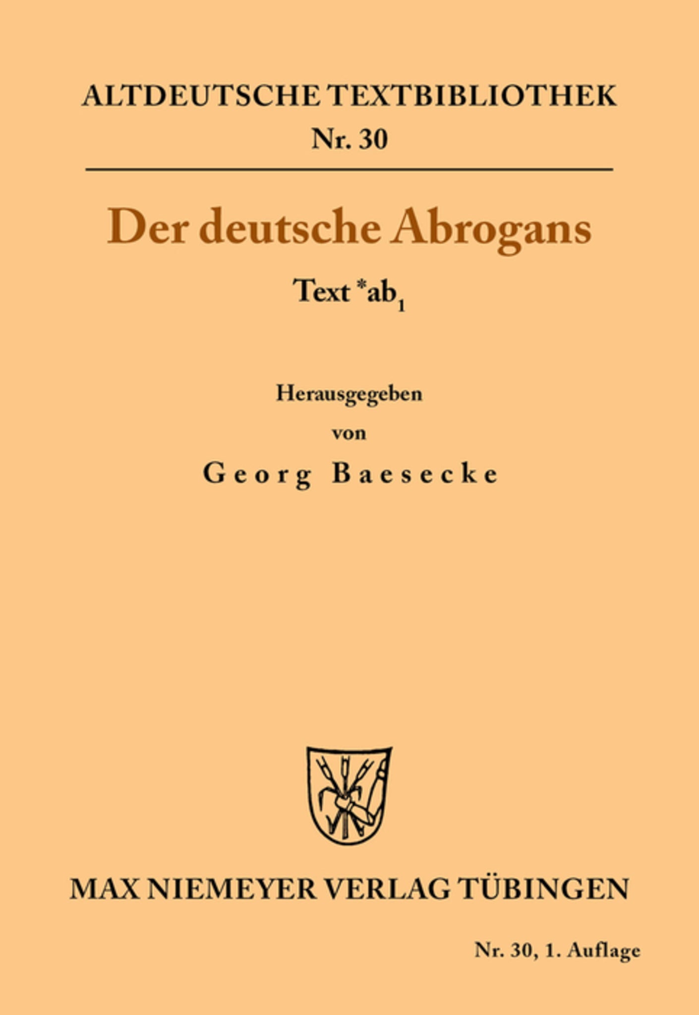 Der deutsche Abrogans