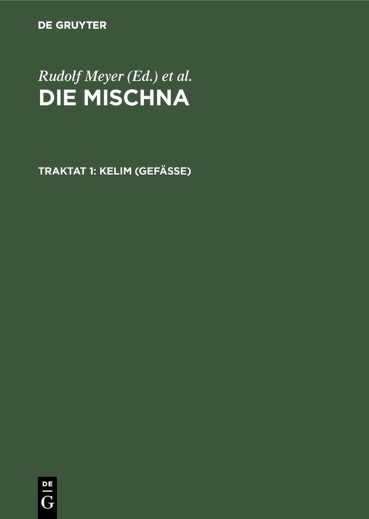 Cover image for Kelim (Gefäße) ISBN 9783110024630