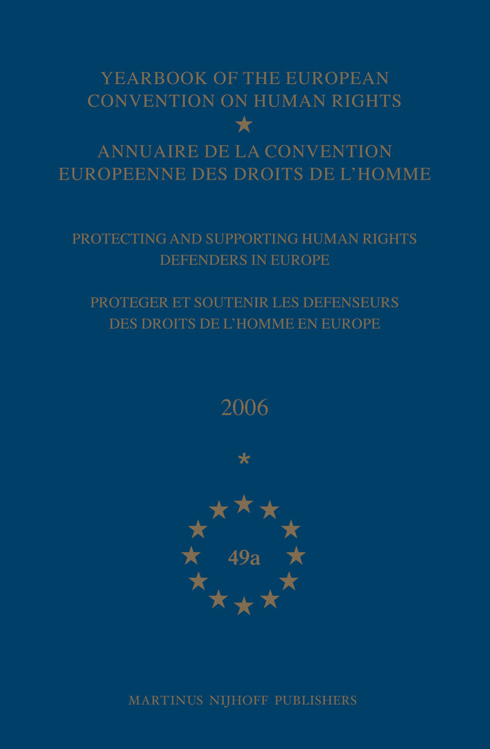 Cover image for Yearbook of the European Convention on Human Rights/Annuaire de la convention europeenne des droits de l'homme, Volume 49 A ISBN 9789004163348