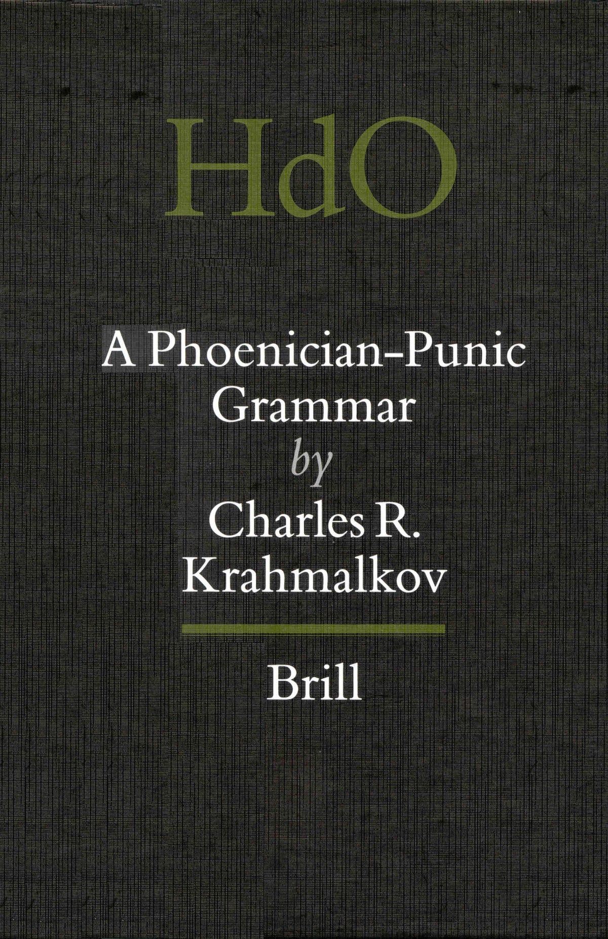 Cover image for A Phoenician-Punic Grammar ISBN 9789004117716